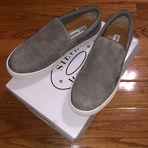 Gills Grey Suede Slip-On Sneaker